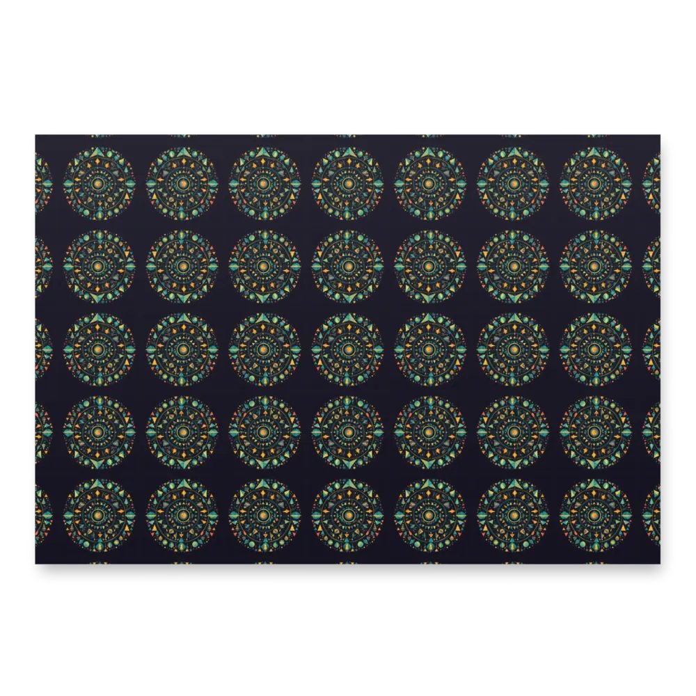Circular Christmas Wrapping Paper Sheets product image (3)