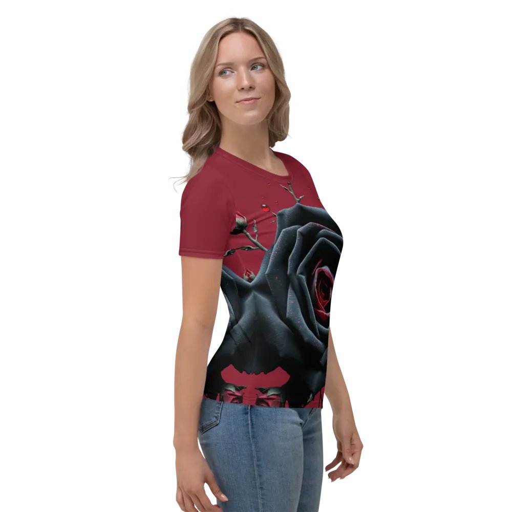 Midnight Rose All-Over Print Tee product image (4)