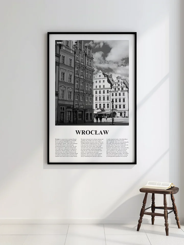 Wroclaw 01 Newspaper Poster | Framed product image (2)