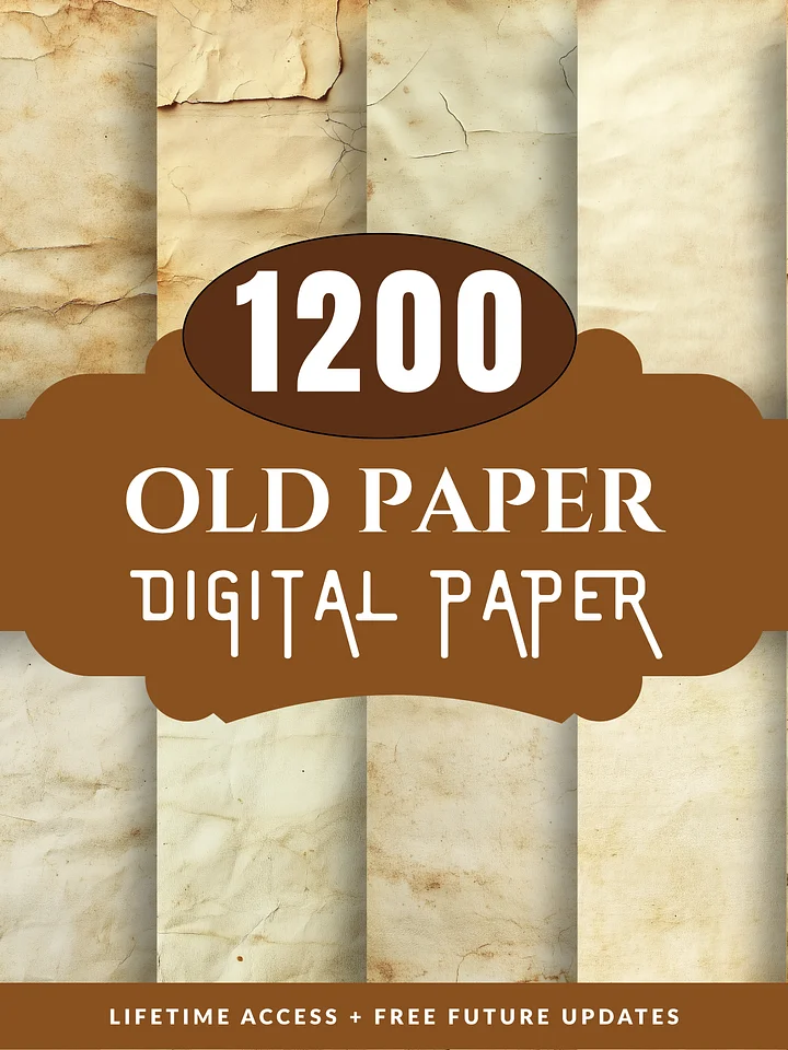 Old Paper Digital Bundle Vintage Journal Pages Antique Background product image (2)