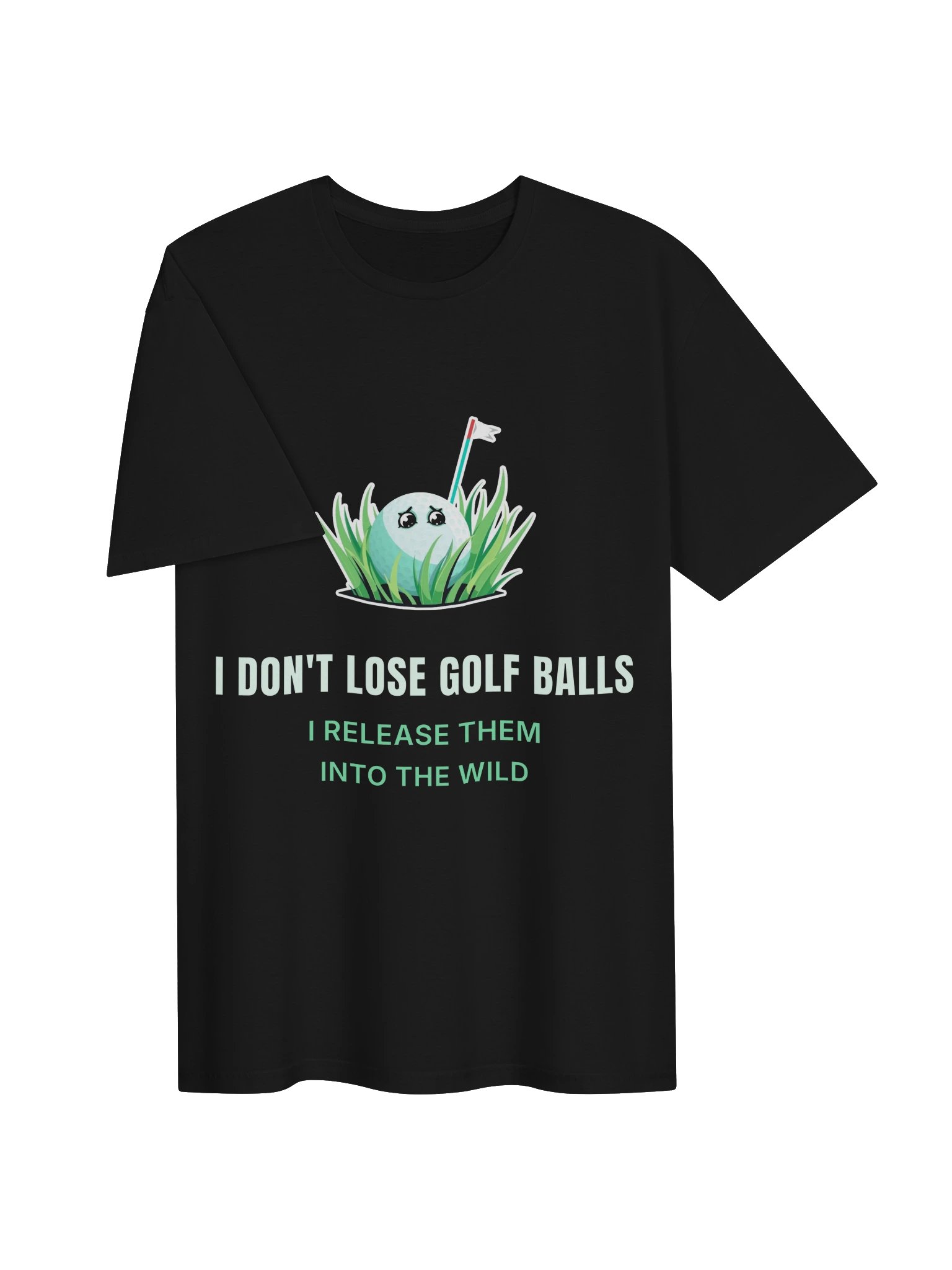 I Release Golf Balls Into the Wild Shirt – Funny Golfer Gift Tee product image (3)