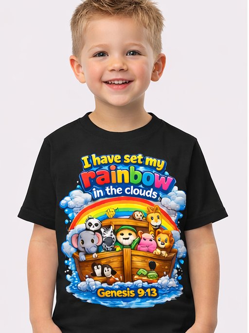 Noah's Ark Rainbow Toddler T-Shirt product image (5)