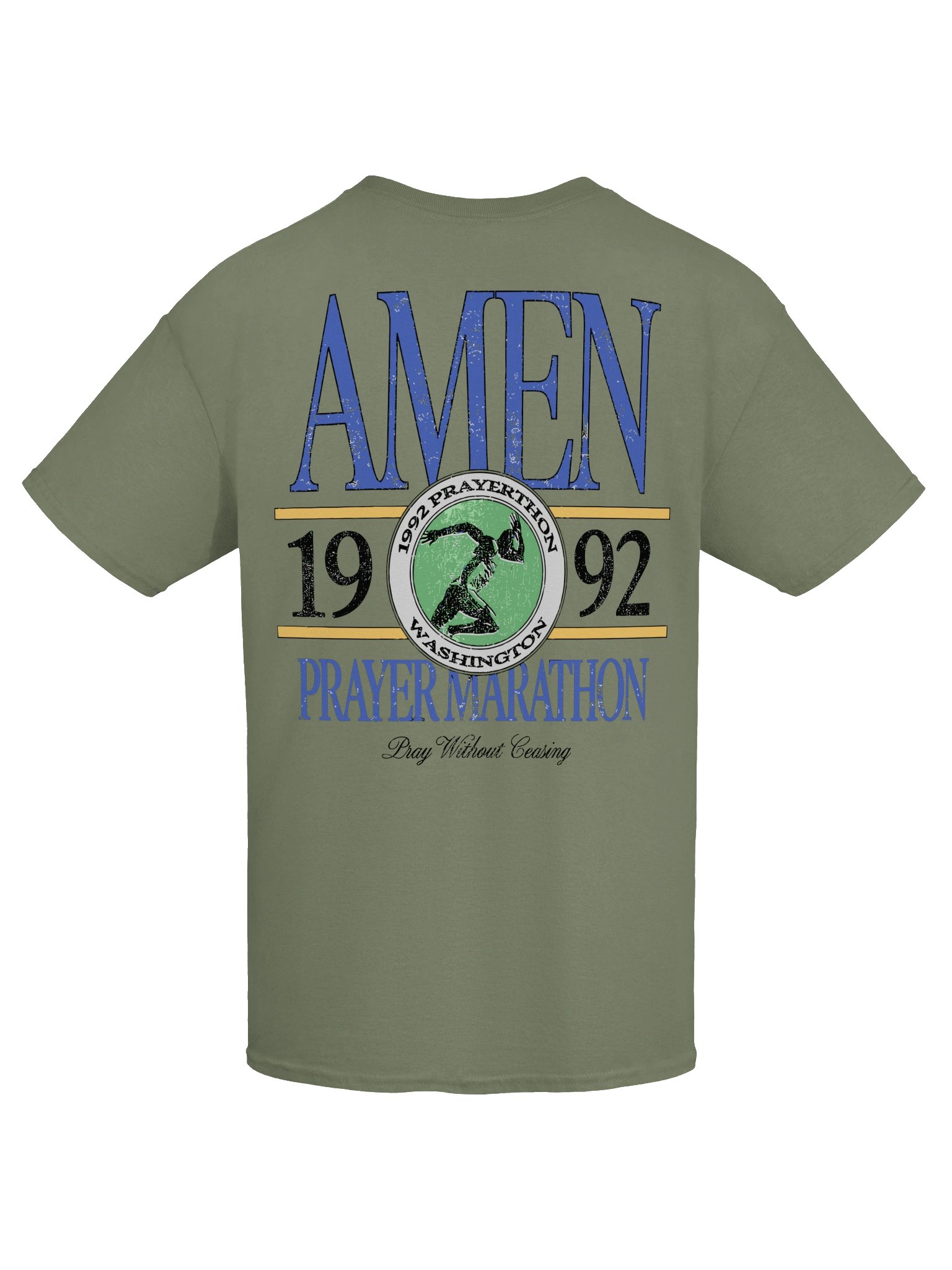 Amen Prayer Marathon Vintage Faith T-Shirt – 1992 Prayerfest Graphic Tee product image (6)