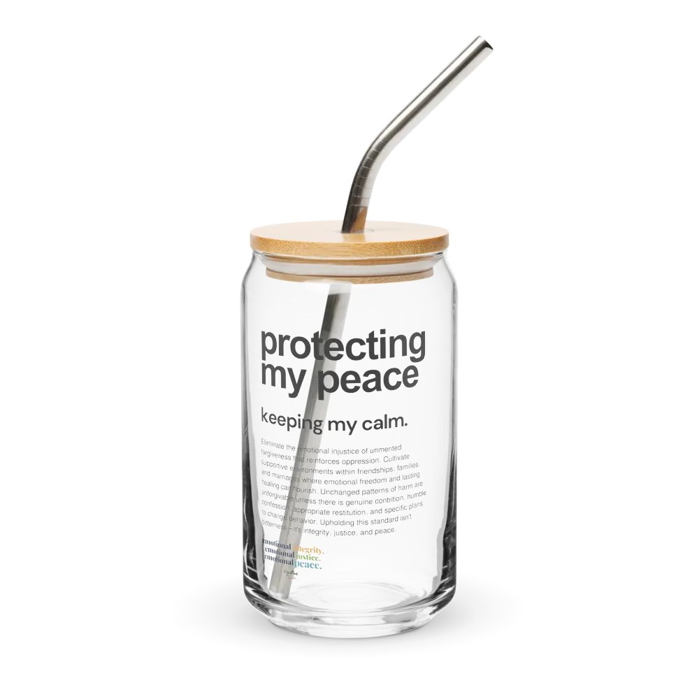 Official Planted By Calm | Calm Keepers Can-Shaped Glass (Style 2, with Bamboo Lid and Metal Straw) product image (3)