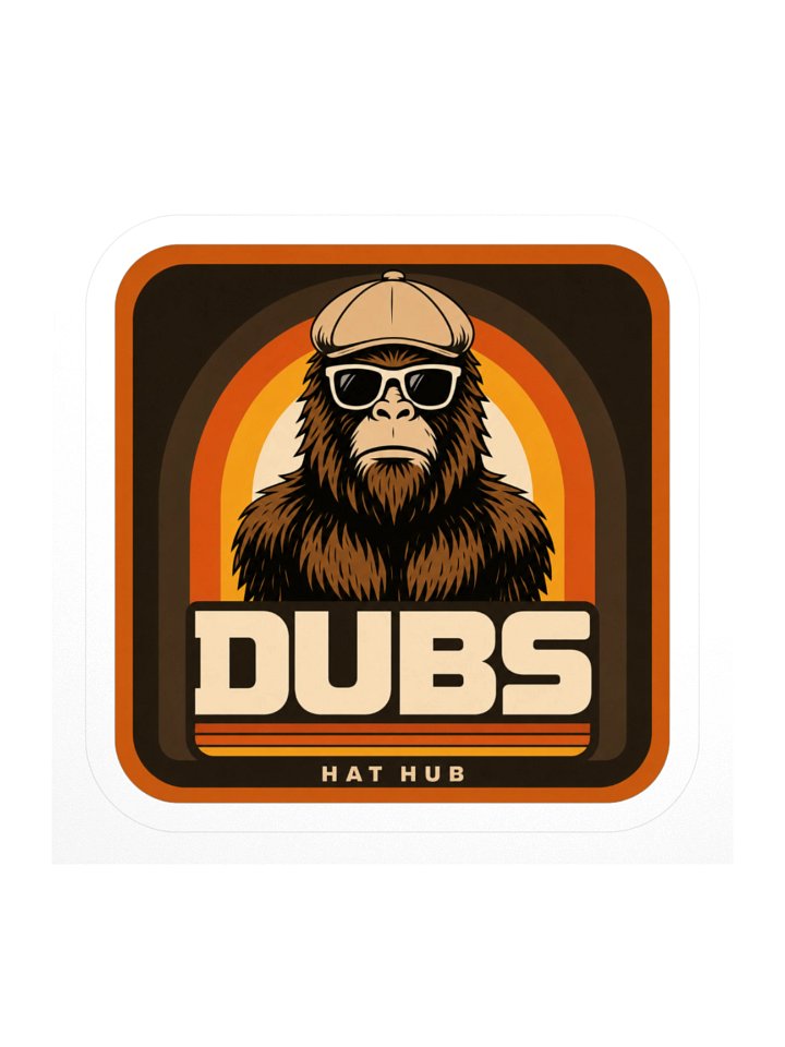 DUBS HAT HUB RETRO STICKER product image (1)