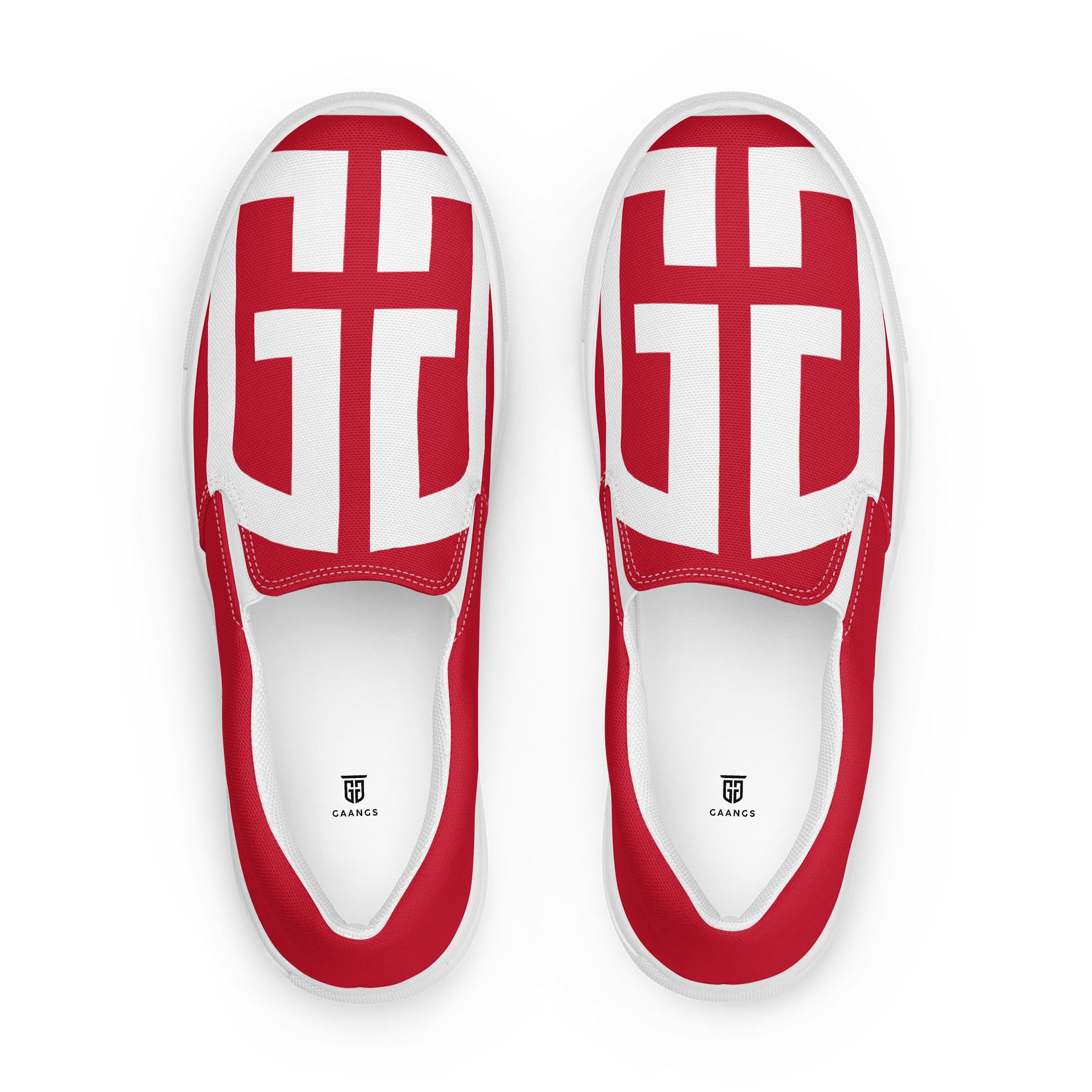 Gaangs Red Slip-On Shoes product image (1)