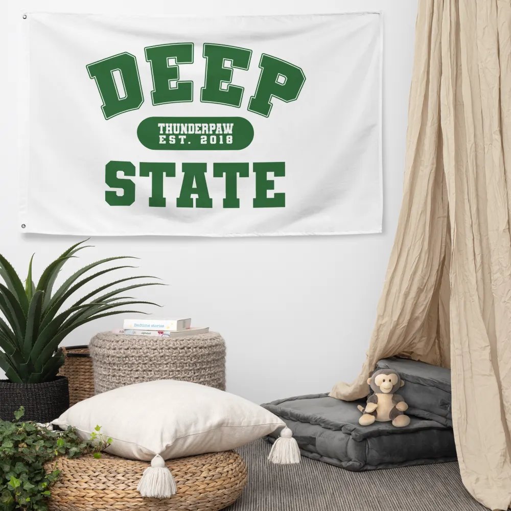 Deep State Varsity Flag / Wall Banner product image (6)