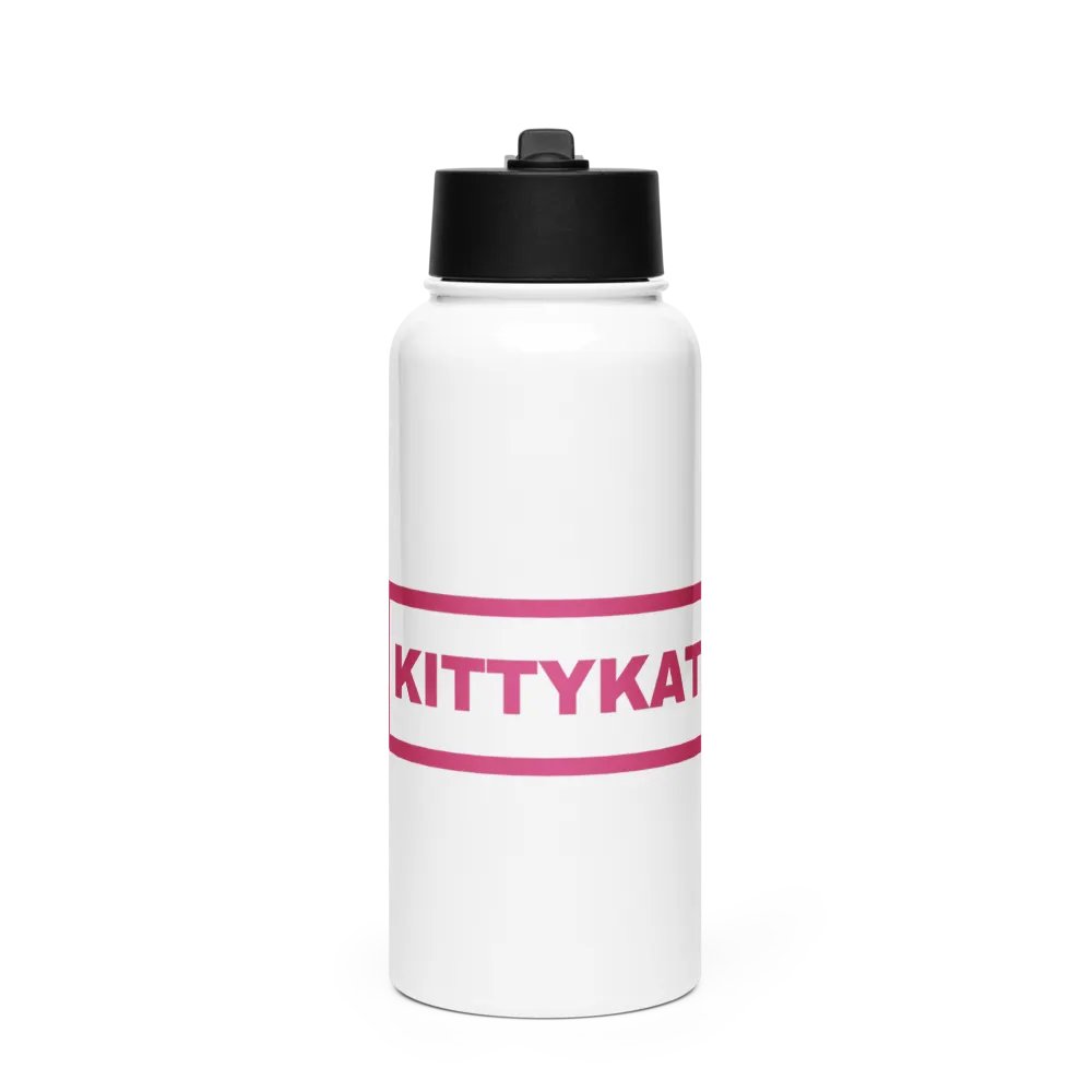 Kittykat23 Water Bottle with Straw Lid - Cherry product image (1)