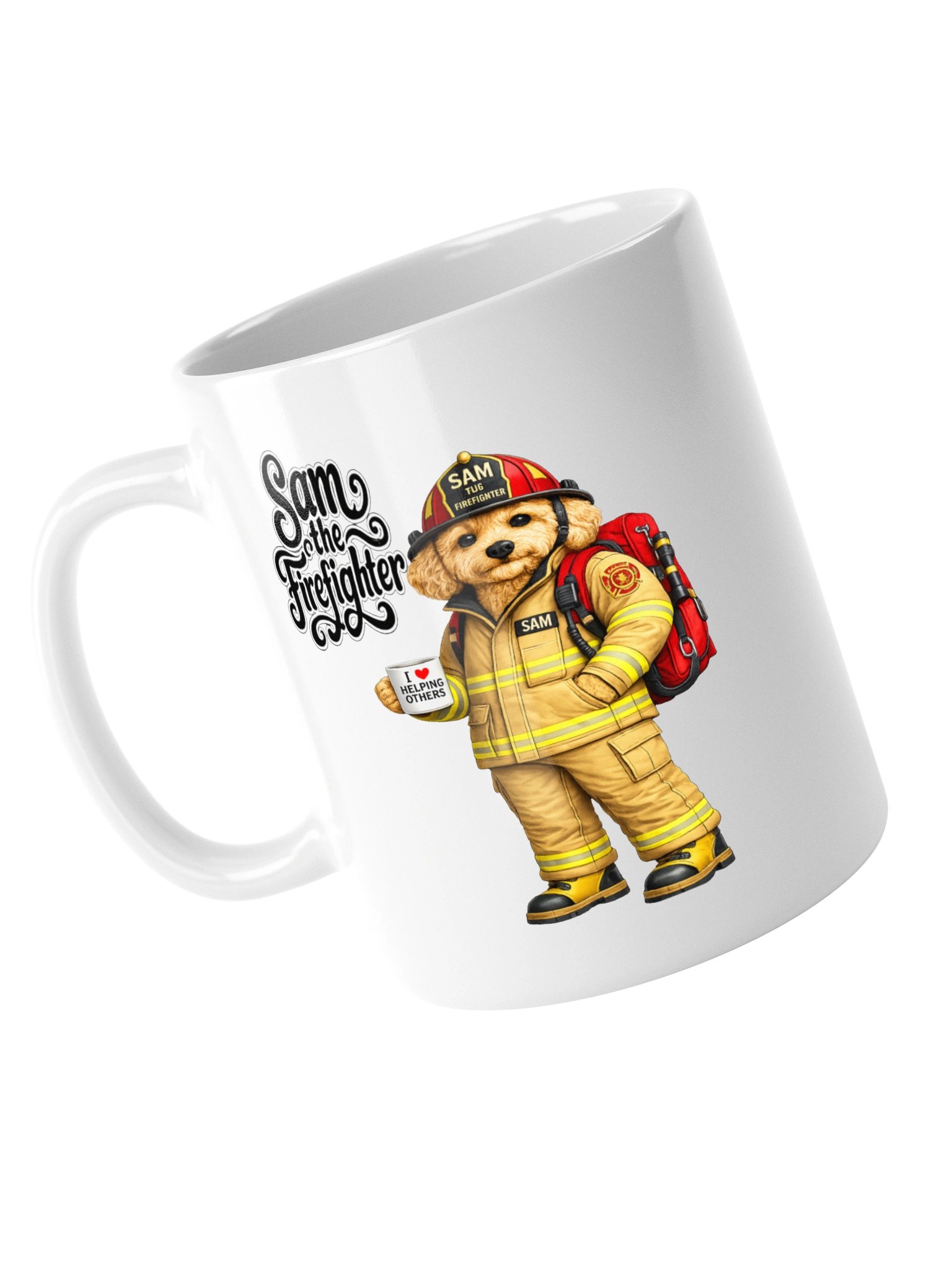 Sam the Firefighter Dog Mug product image (5)