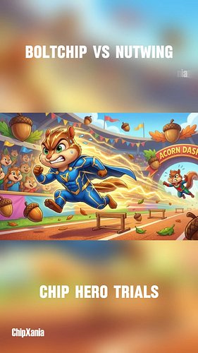 The ultimate chipmunk superhero trials round1 in this animated chipmunk olympics.

Follow @chipxania for more.