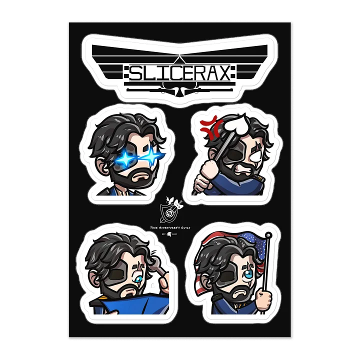 Captain Slicerax Sticker Pack product image (1)