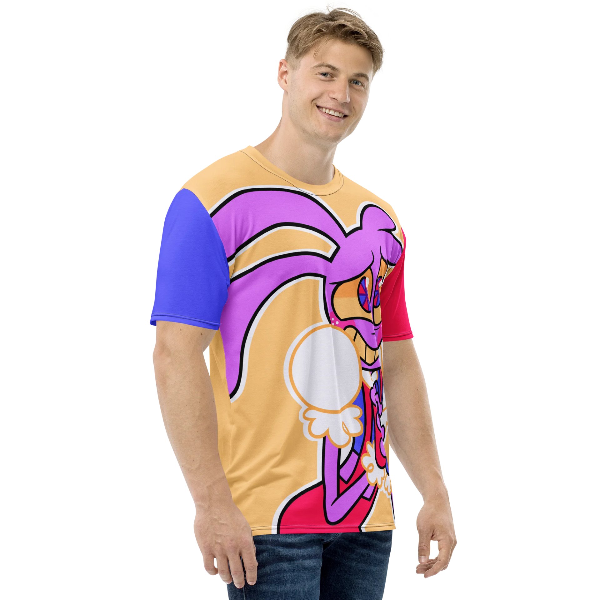 A Little Bit Bad - JAMMI All Over Short Sleeve (Red/Blue) product image (4)