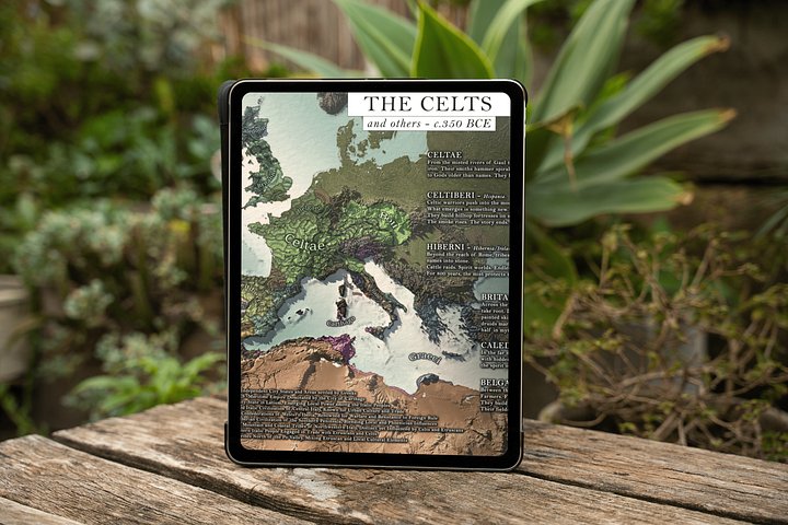 The Celts - 350 BCE - Digital Map product image (2)