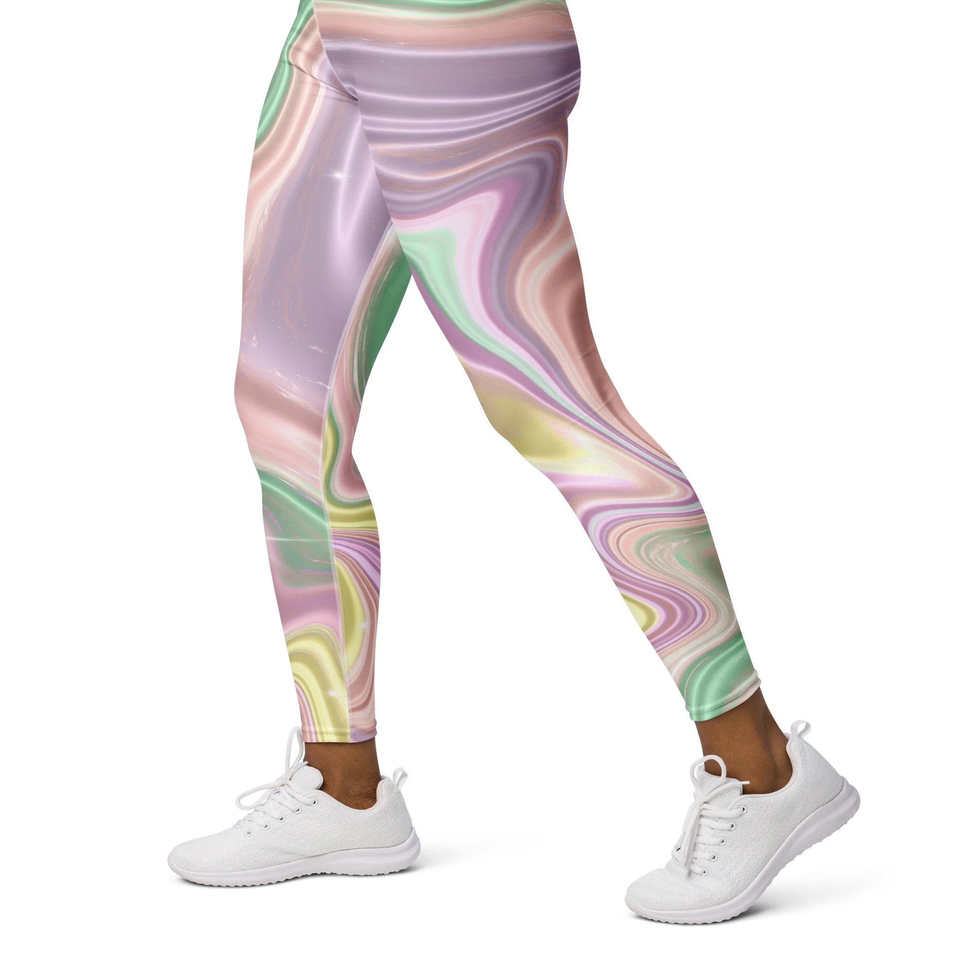 Mystic Waves High-Rise Tie-Dye Leggings - Soft Color Fusion product image (3)