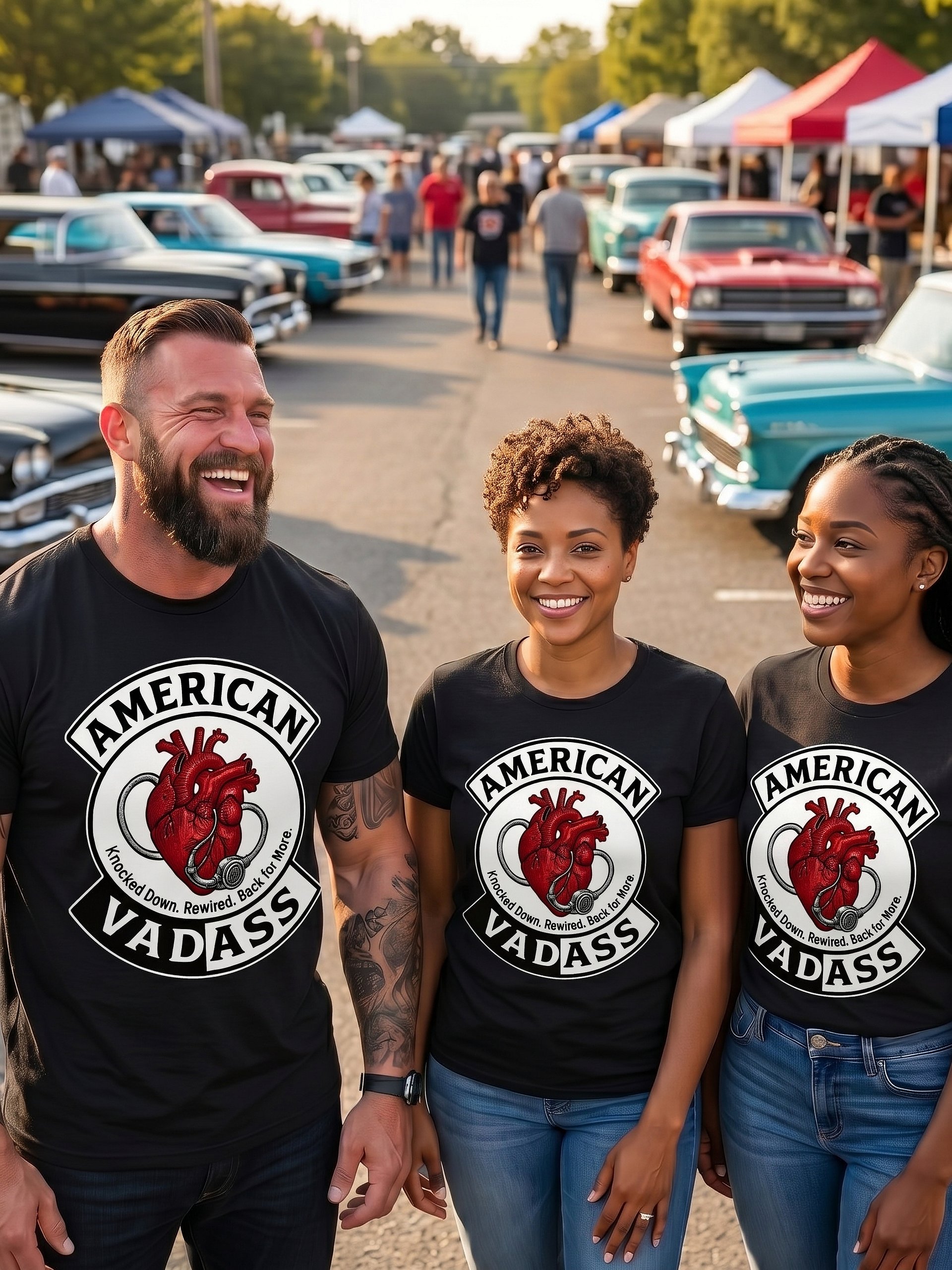 "AMERICAN VADASS - Knocked Down " T-Shirt — Unisex product image (1)