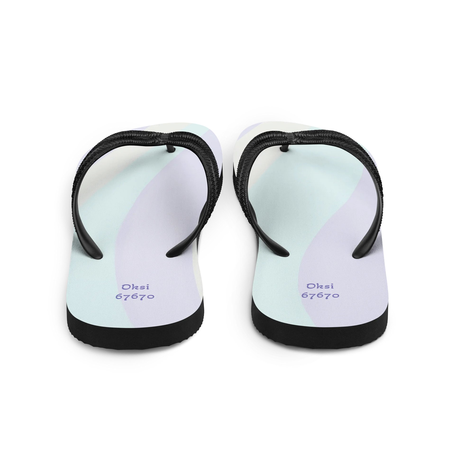 Pastel Wave Custom Flip-Flops product image (3)