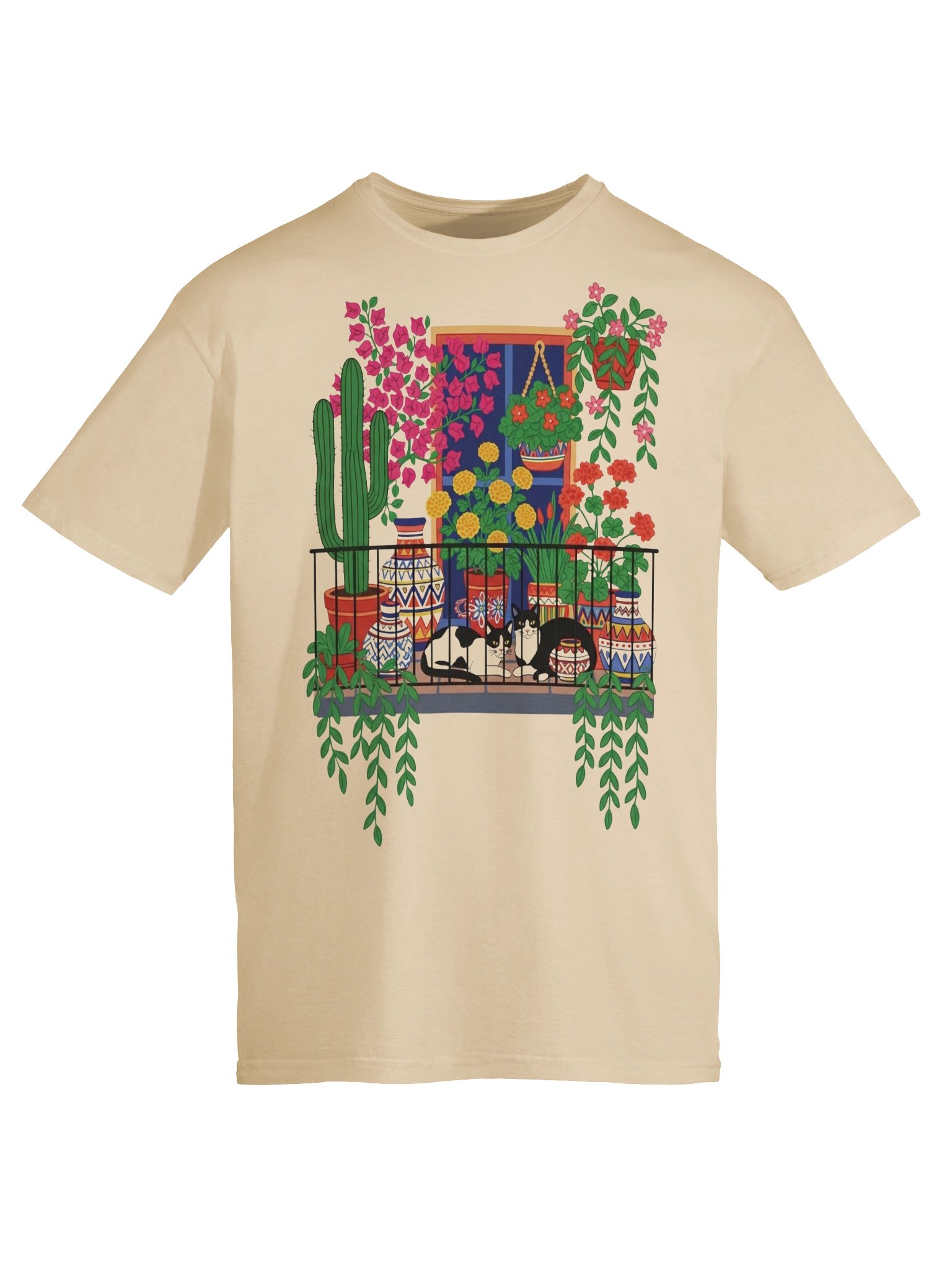 Balcony Cats Unisex T-Shirt product image (9)