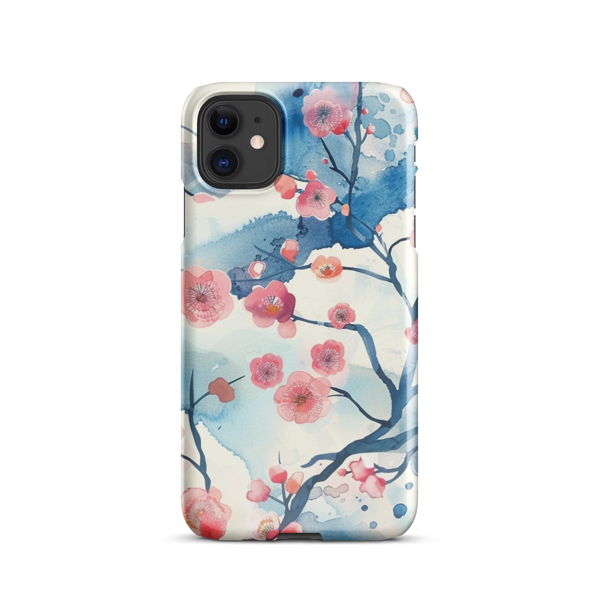 Traditional Japanese Watercolor iPhone Case - Pink Plum Blossom Cover product image (28)