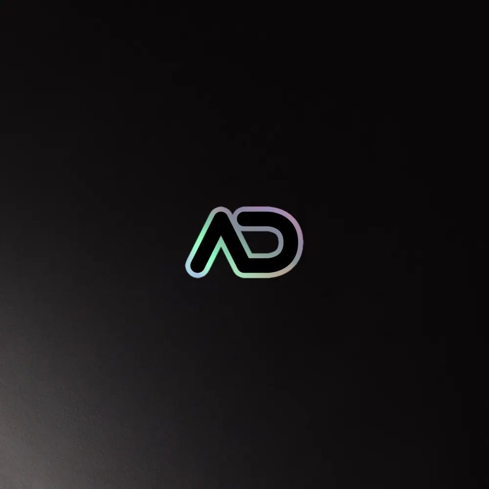 AD icon holographic stickers product image (4)