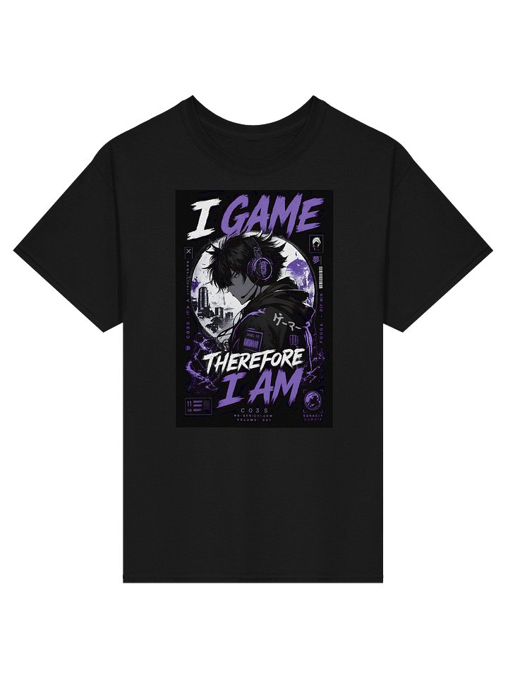 I Game Therefore I Am, Anime Gamer T-Shirt product image (1)