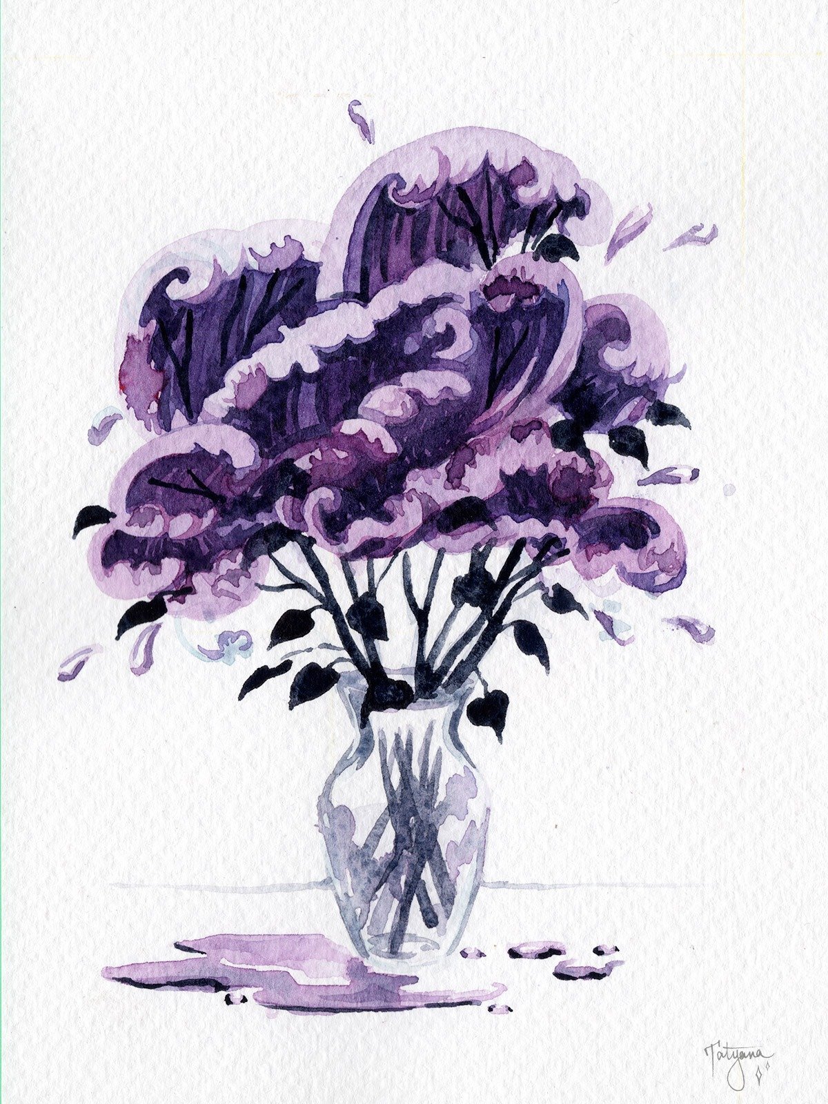 Lilac Ocean Painting product image (1)