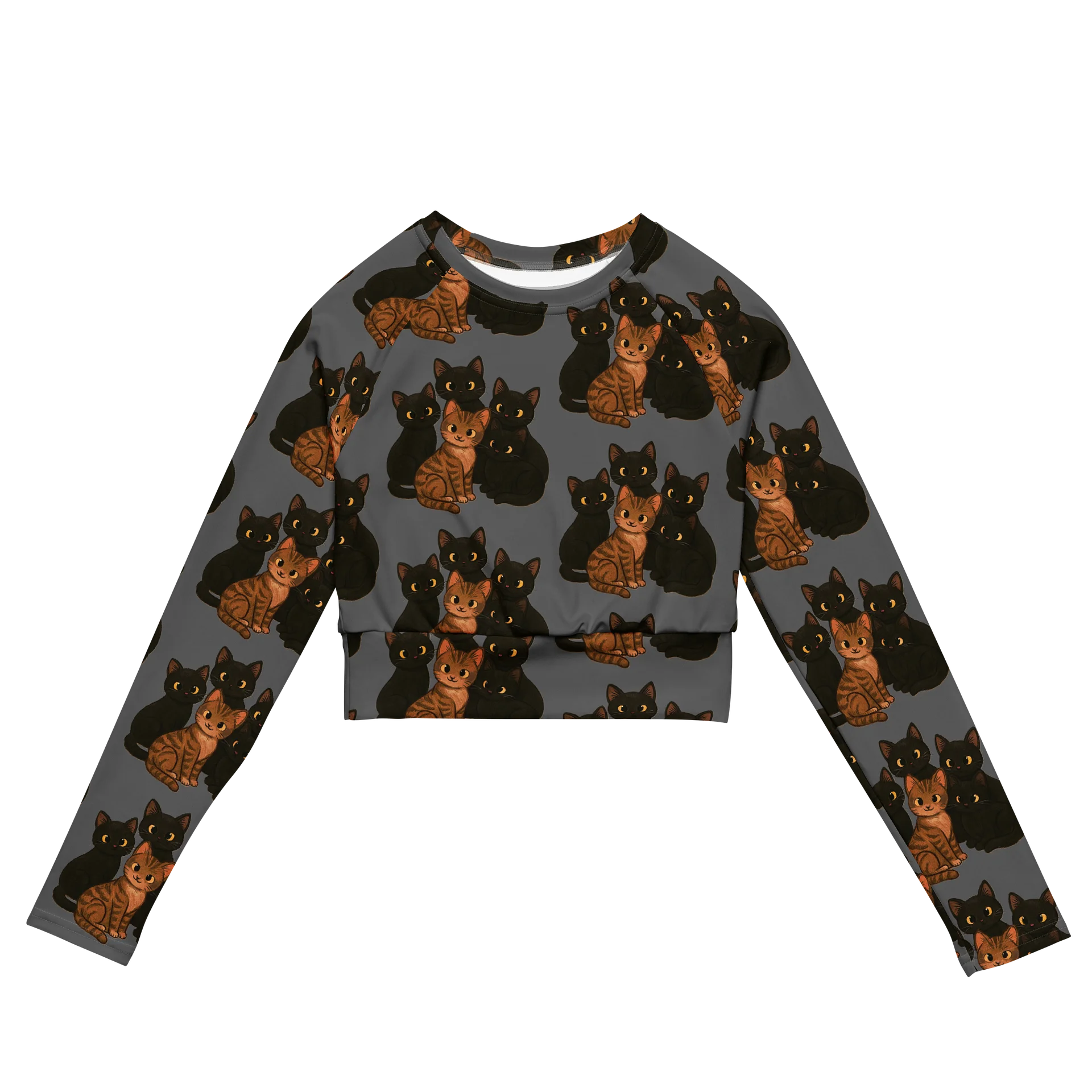 Cat brigade All-Over Print Crop Top product image (2)