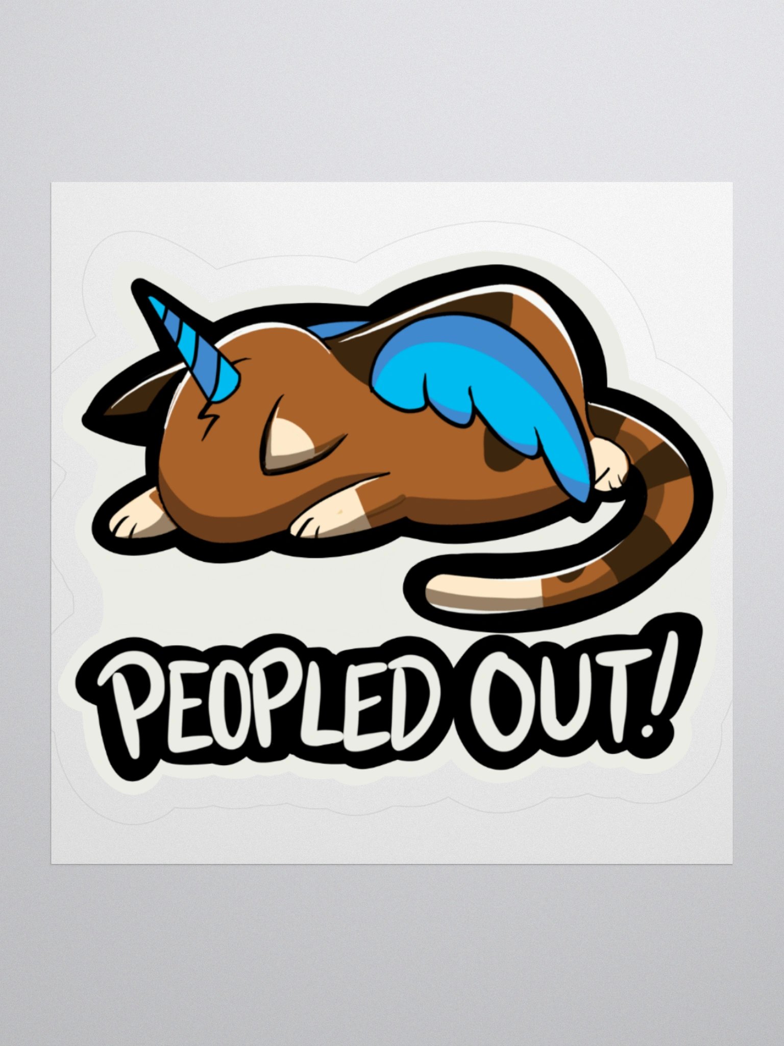 Peopled Out! Sticker product image (1)