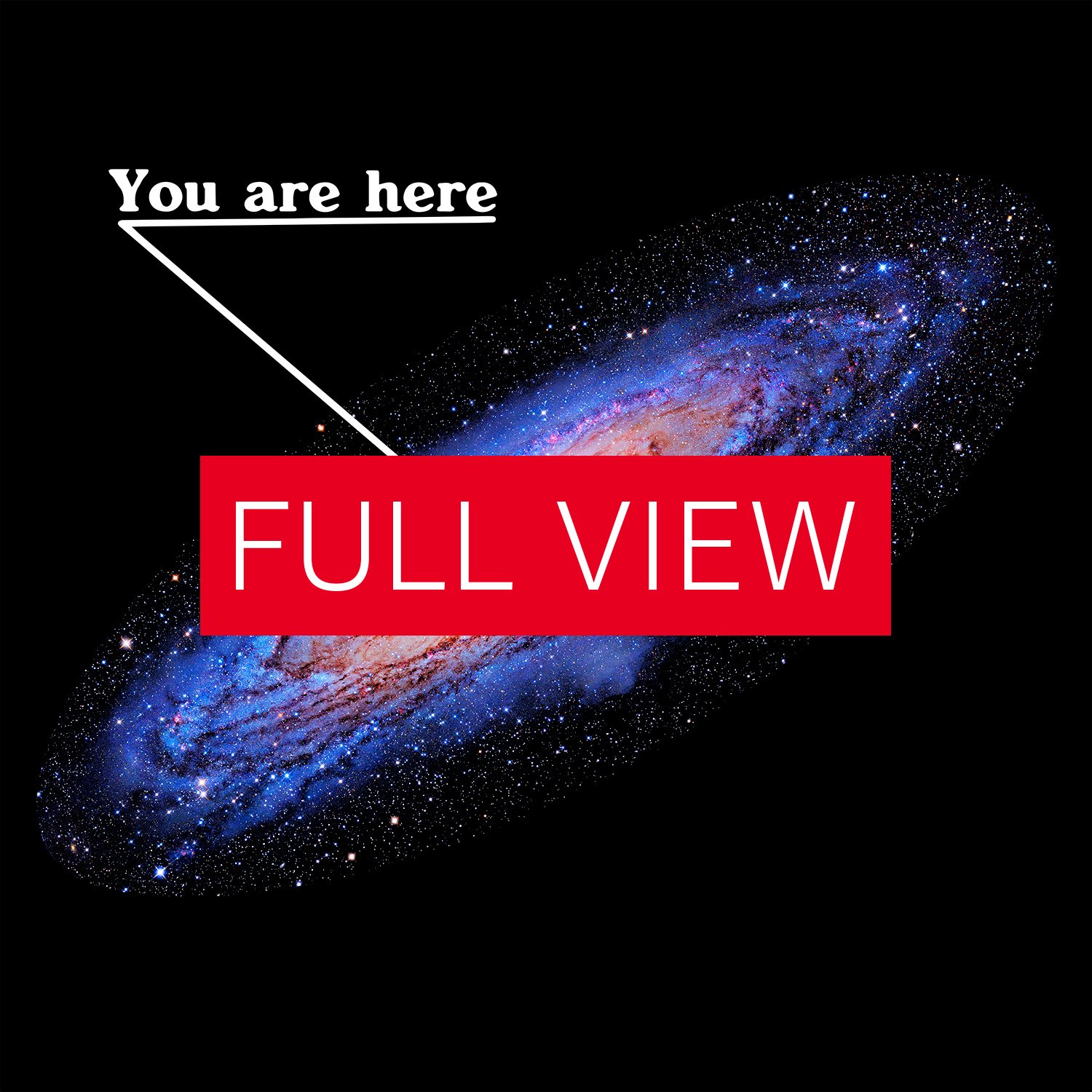 You are here: Milky Way galaxy map — Short-Sleeve Unisex T-Shirt, space t-shirt, star map product image (3)