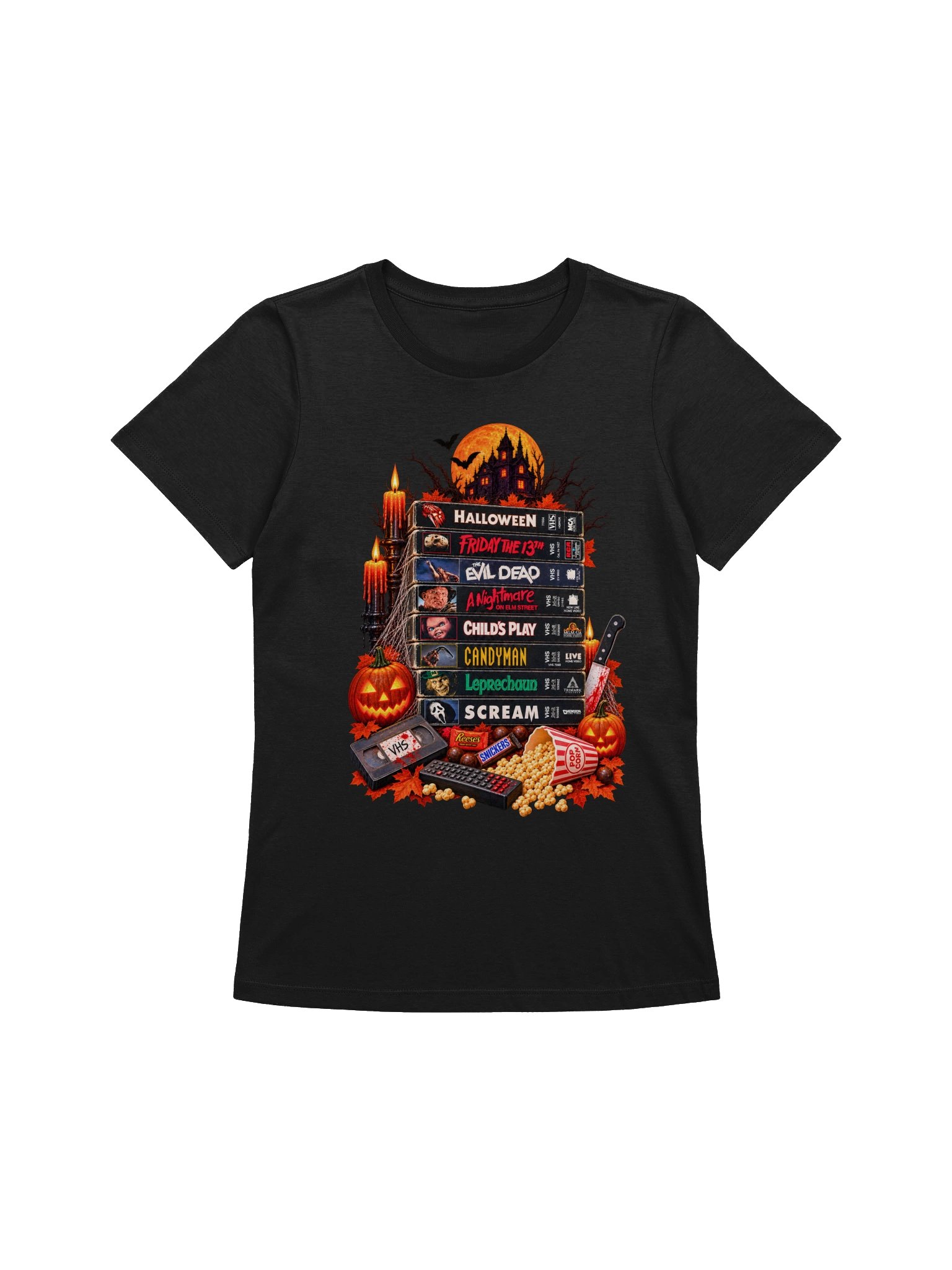Halloween T Shirt | Vintage Movie Night VHS Graphic Tee product image (2)