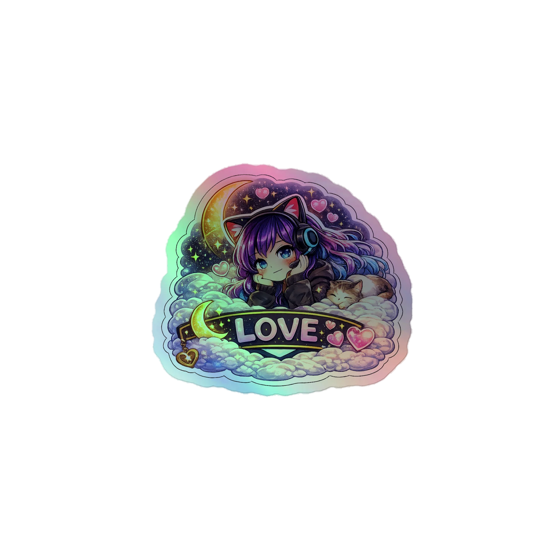 • AKC // Callie Sticker LOVE | Holographic | Callie Emote Badge Series product image (1)