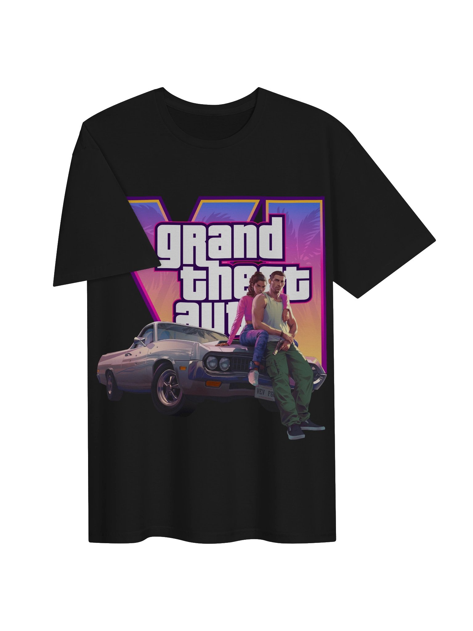 GTA VI T Shirt - GTA 6 Vice City Retro Game Fan Tee product image (32)
