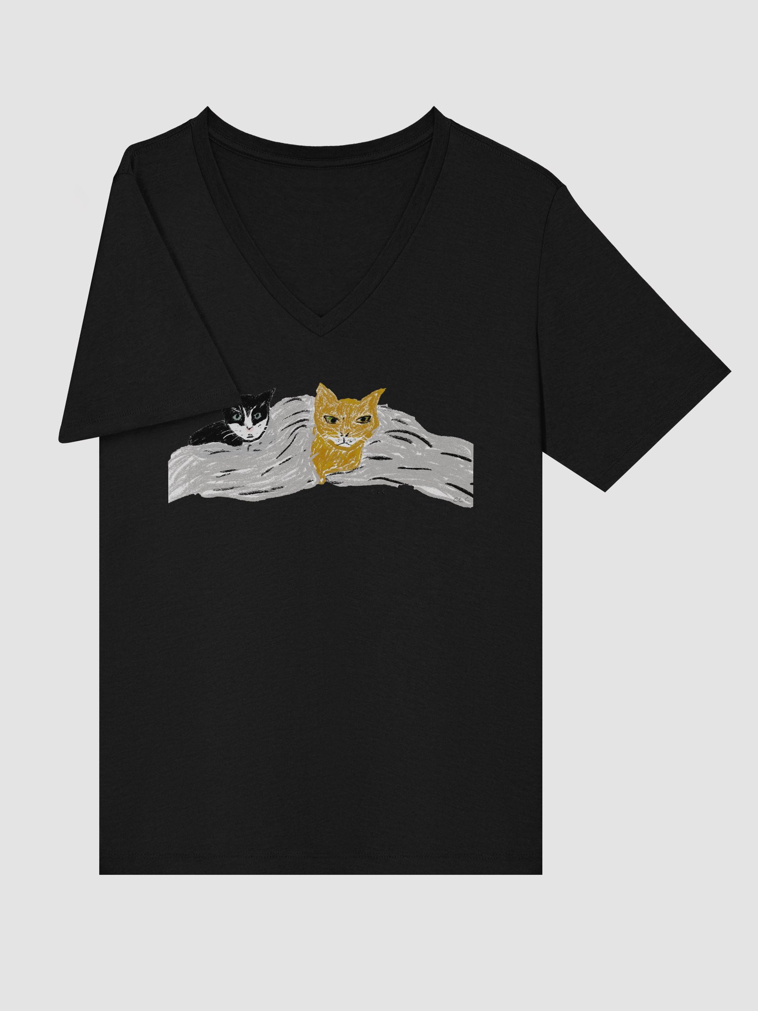 The Kitties Relaxed V-Neck Tee product image (25)