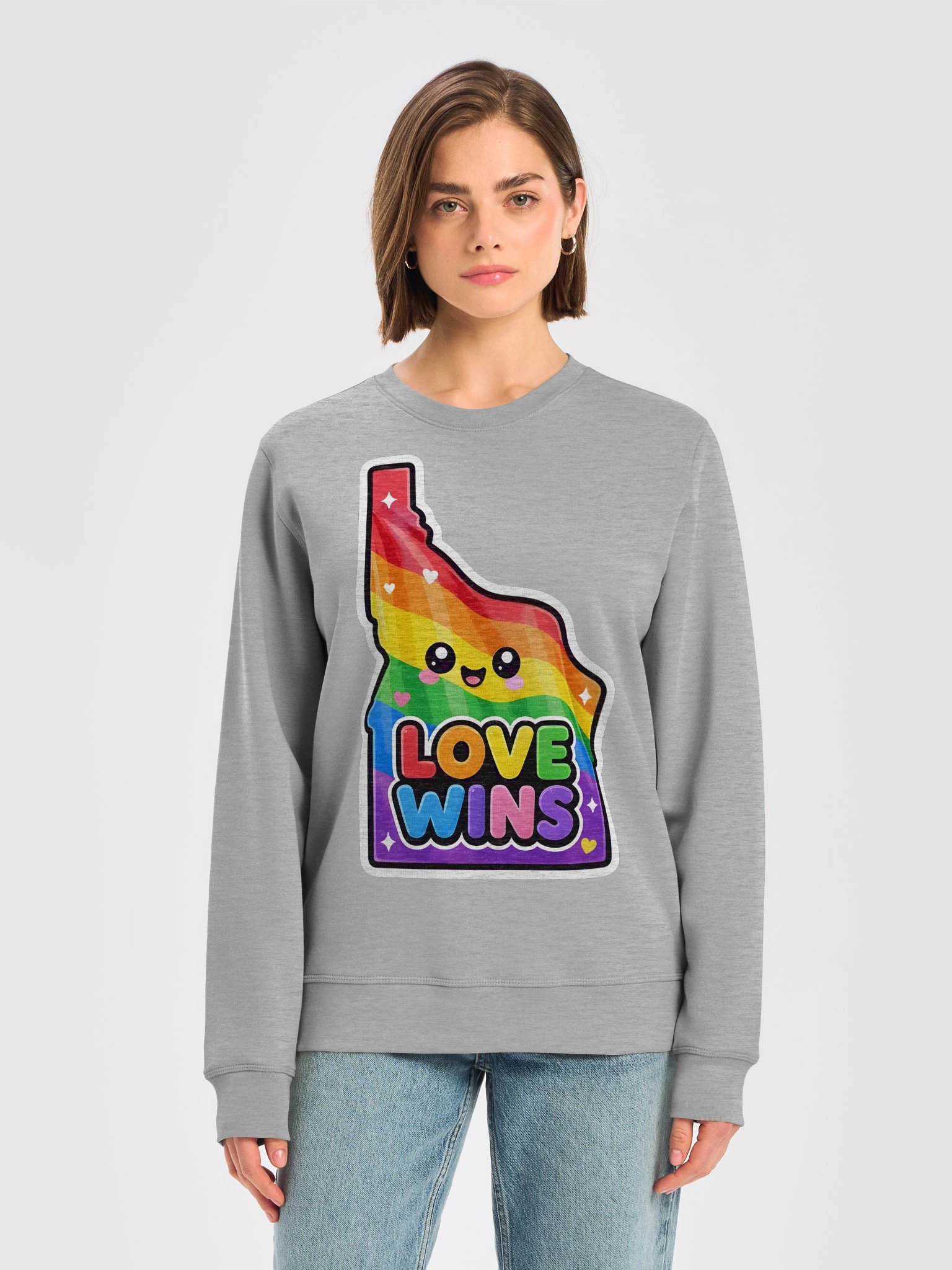 LOVE WINS Kawaii Rainbow Sweatshirt product image (29)