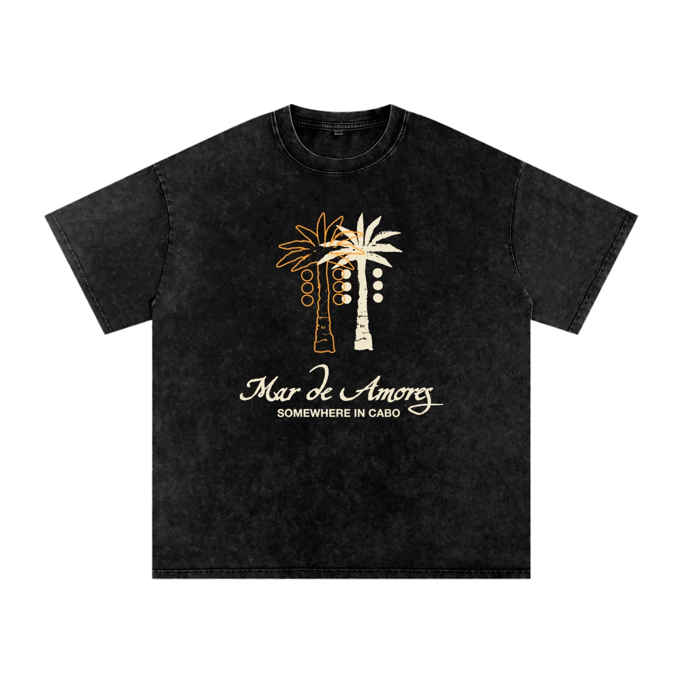 Mar de Amores Acid Wash Oversize T-Shirt product image (1)