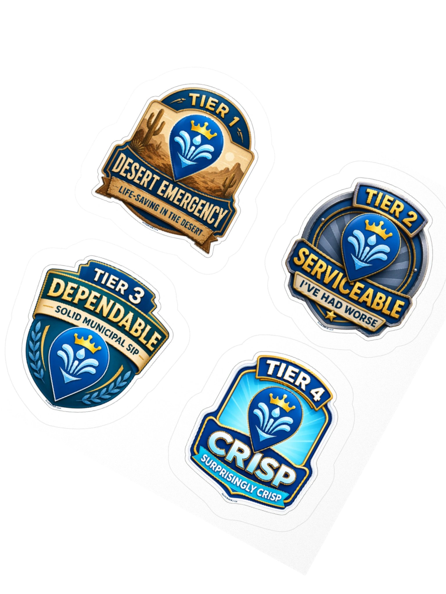FountainRank - Tier 1-4 Stickers product image (4)