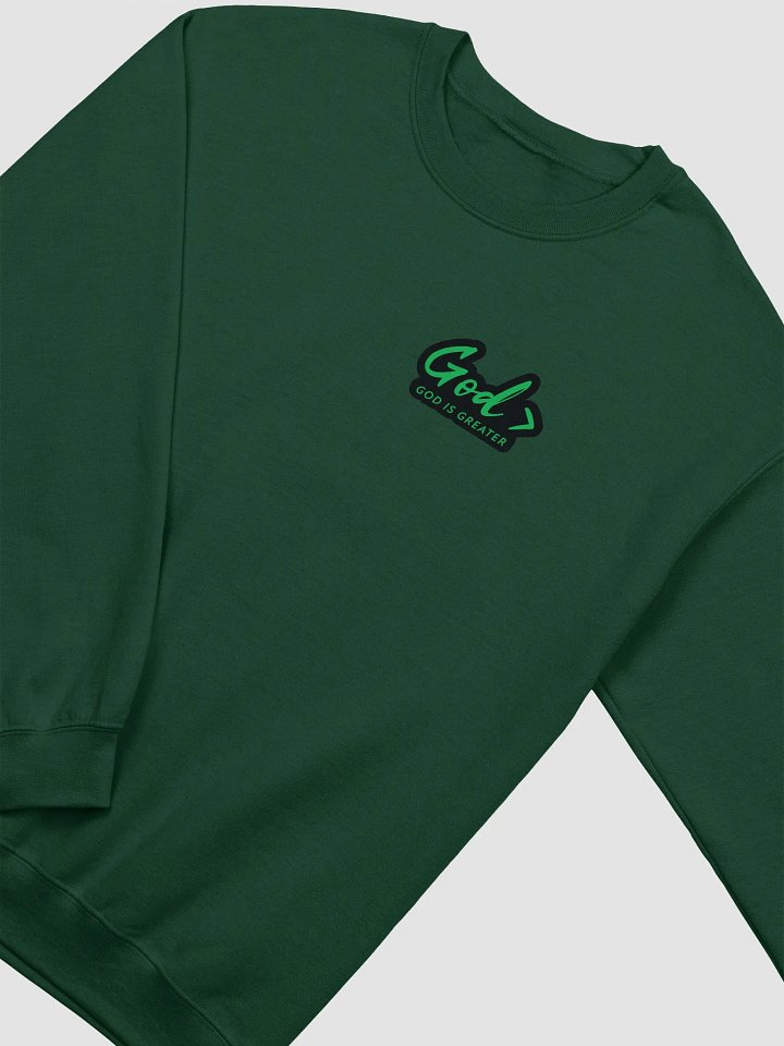 God > GREEN TEXT Sweatshirt product image (2)