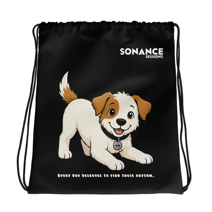 Sonance Dog Drawstring Bag (Play) Black product image (1)
