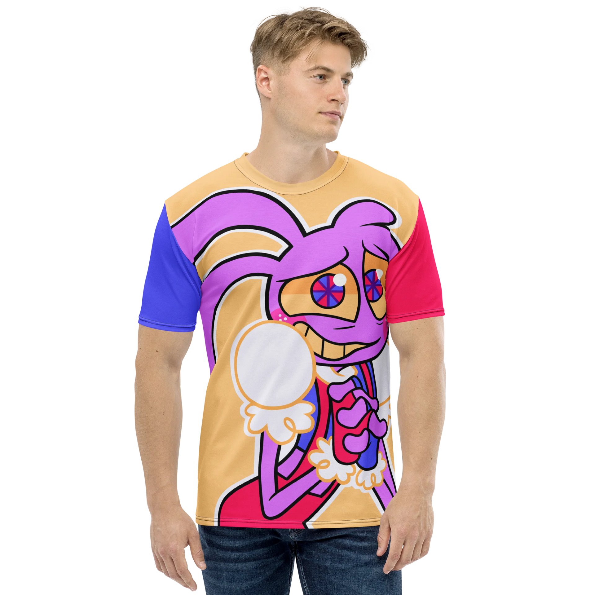 A Little Bit Bad - JAMMI All Over Short Sleeve (Red/Blue) product image (1)