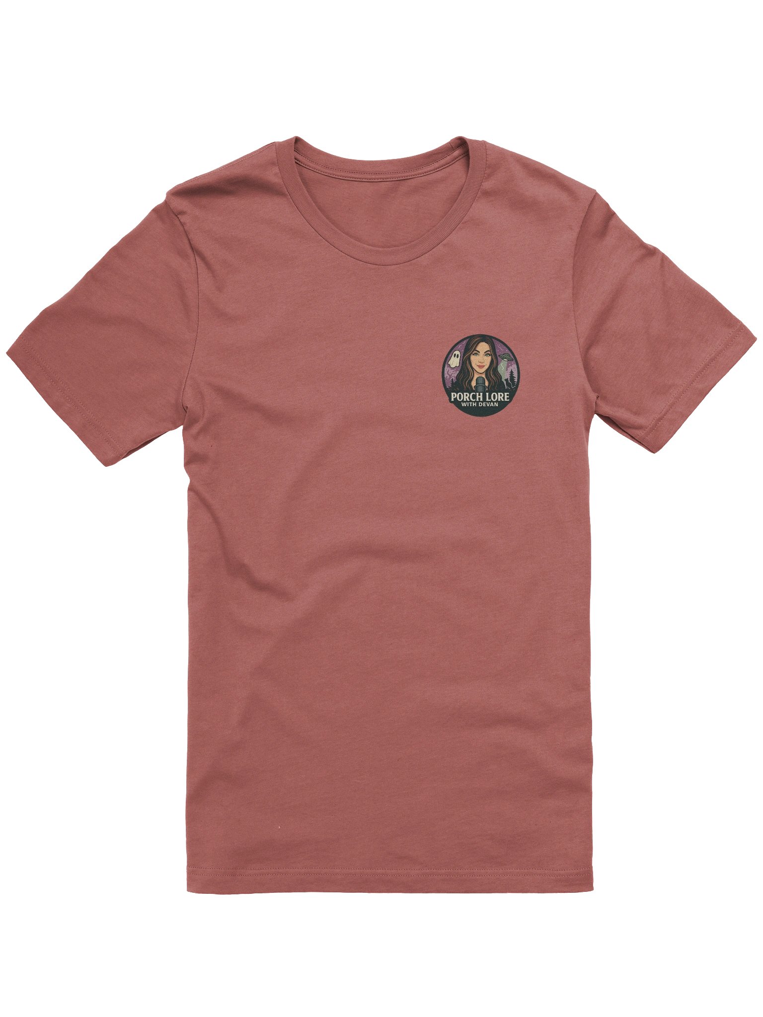 MOTHMAN LURKER W/ FRONT LOGO SUPER SOFT T-SHIRT (HEATHERED COLORS PT.2) product image (2)