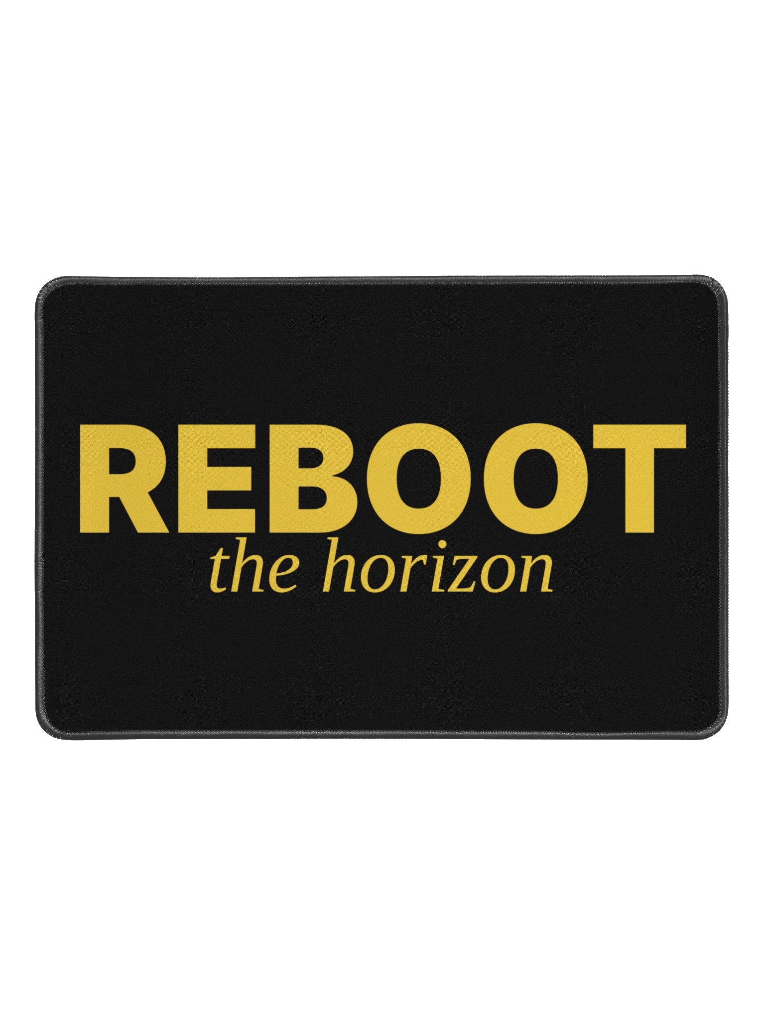 No ShopCo Reboot the Horizon Desk Mat - Yellow product image (1)