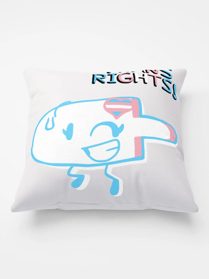 Treasure Tree Trans Rights Pillow product image (1)
