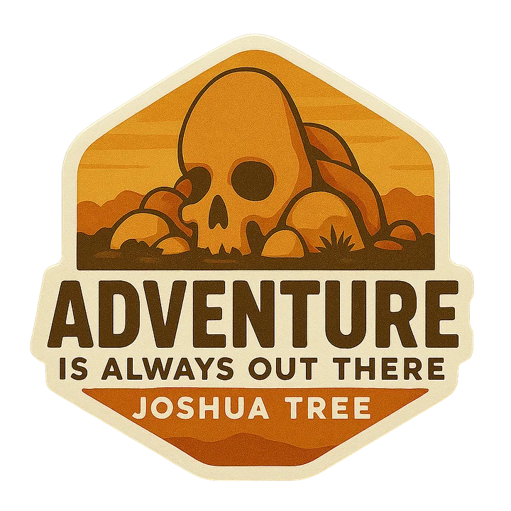 Adventure Sticker Joshua Tree Skull Rock product image (1)