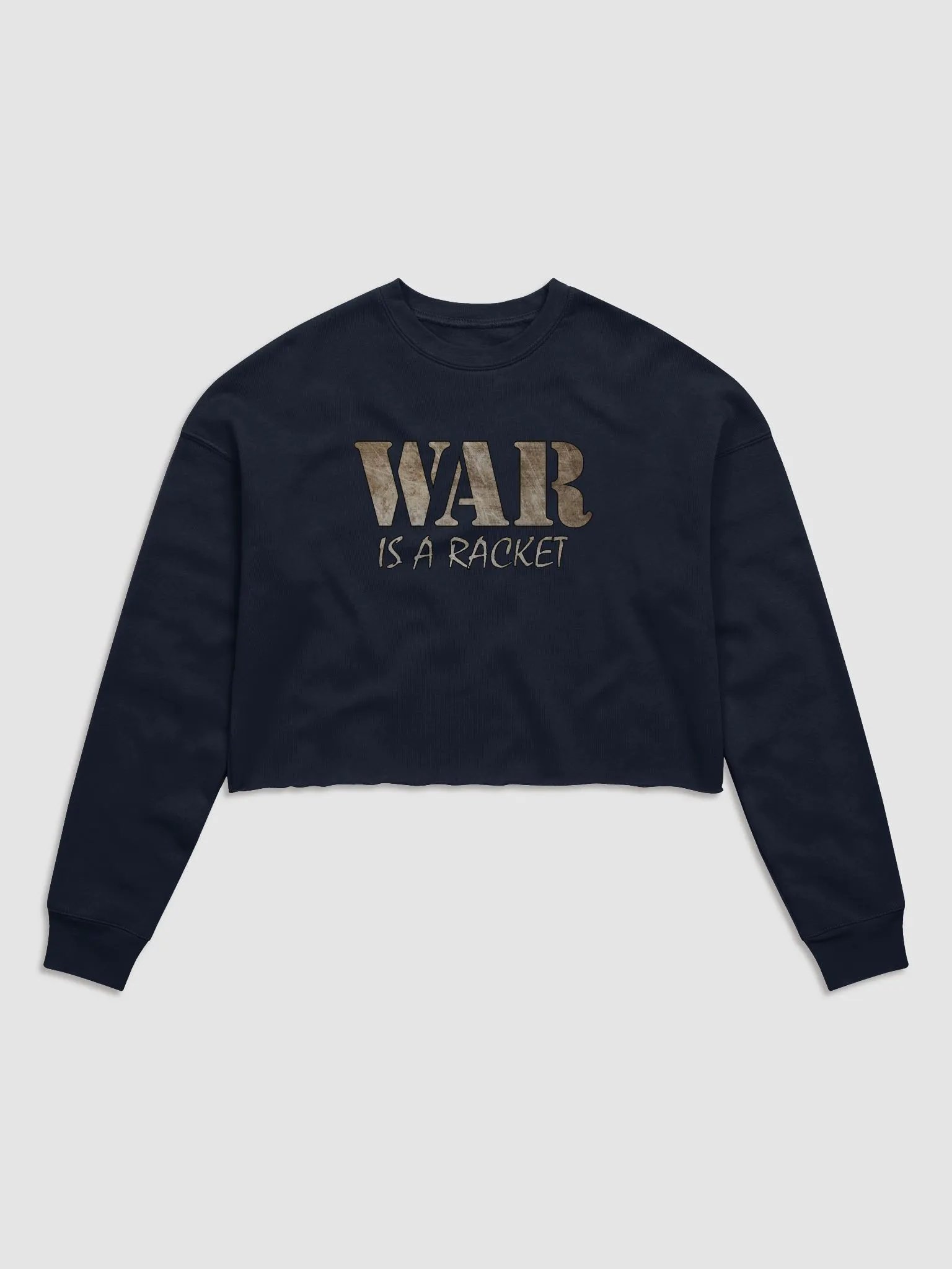 War Is A Racket - Metal - Bella+Canvas Women's Fleece Crop Sweatshirt product image (2)