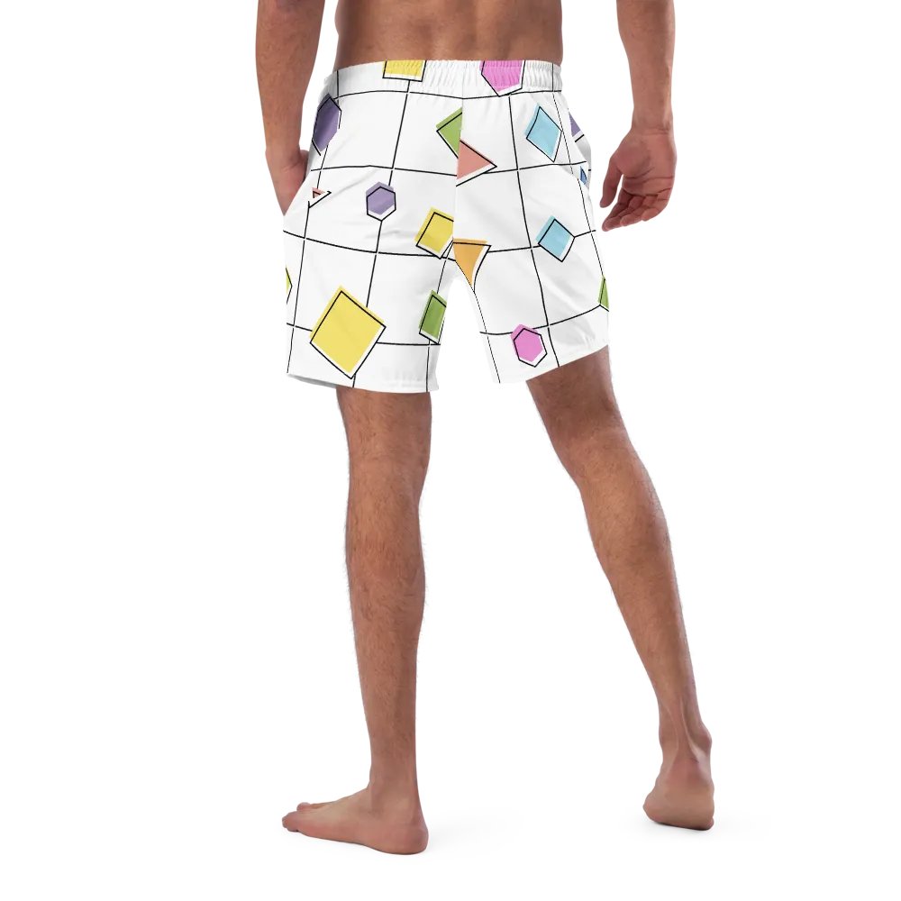 Geometric Splash All-Over Print Swim Trunks product image (5)