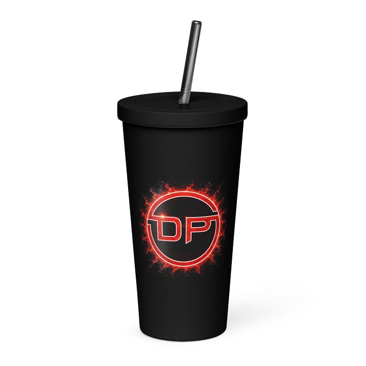 20 oz Insulated Tumbler with a Straw - Dust paranormal Fire product image (1)