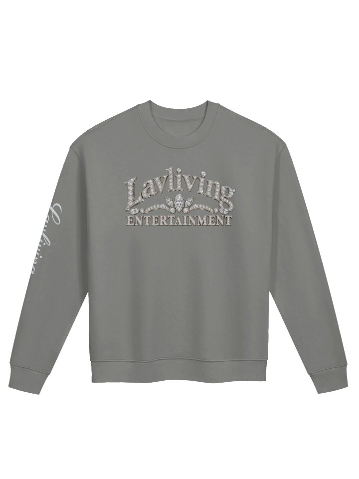 Lavliving Jeweled Crewneck — Upper Back / Right Sleeve — actual product view