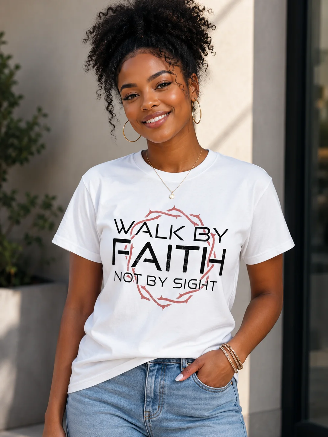 Comfort Color’s “Walk by Faith, Not by Sight” Unisex T-Shirt product image (1)