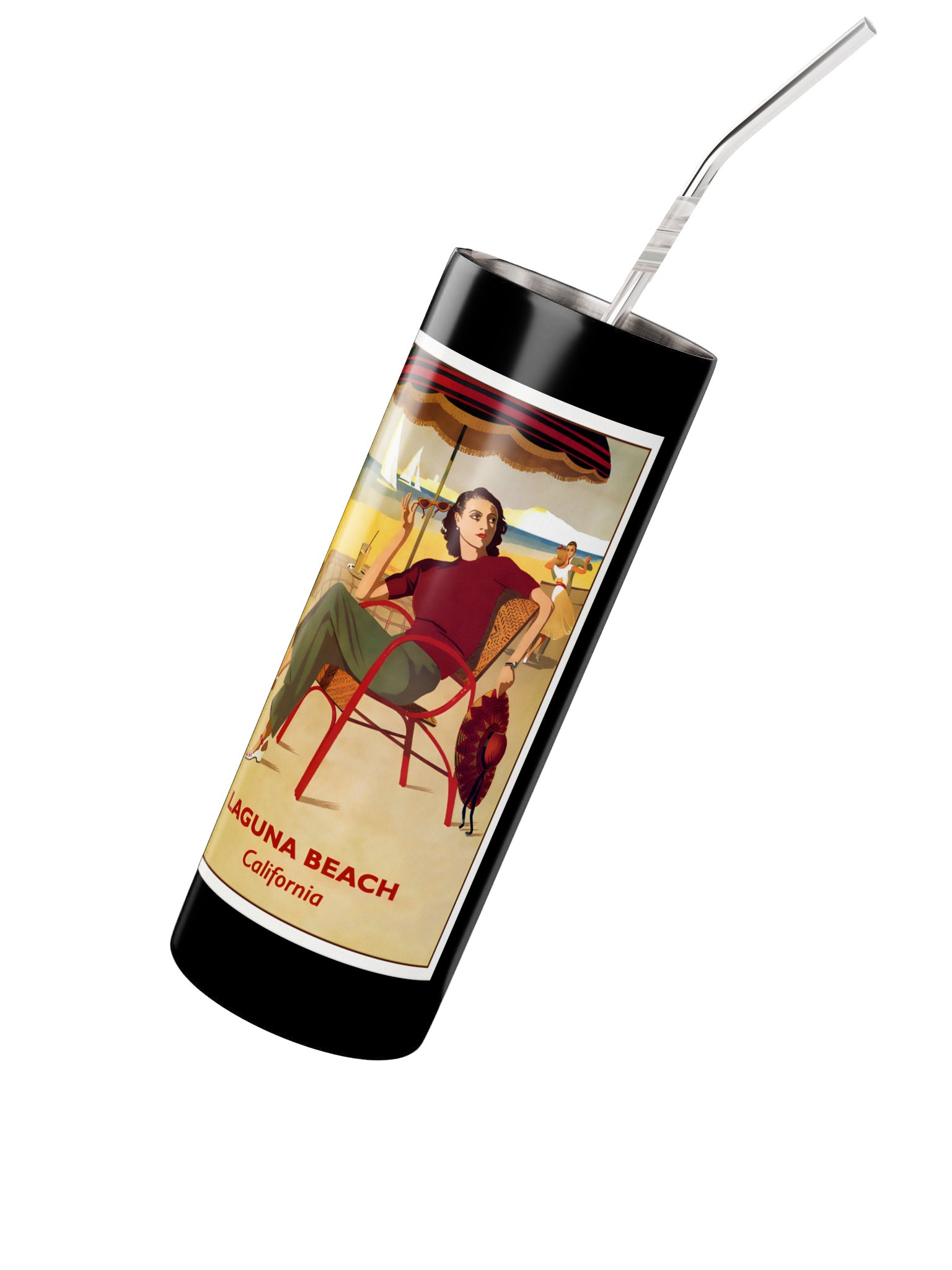 Laguna Beach Retro Travel Tumbler product image (4)