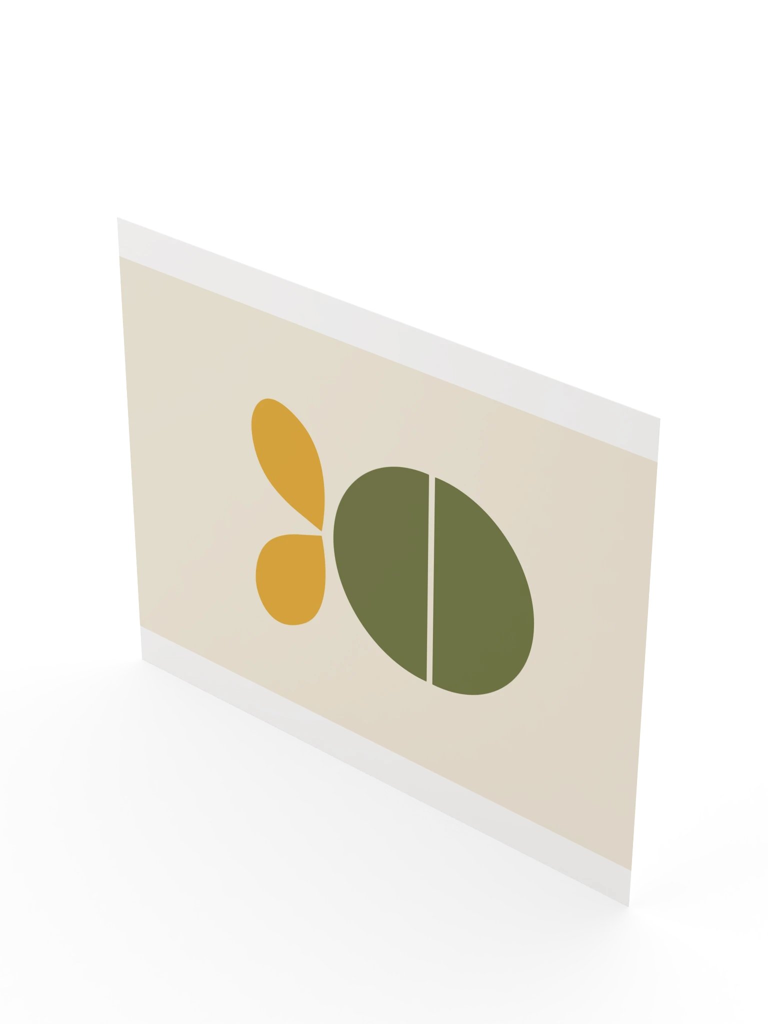 Retro Sprout Print | Olive and Mustard Bathroom Wall Art product image (10)