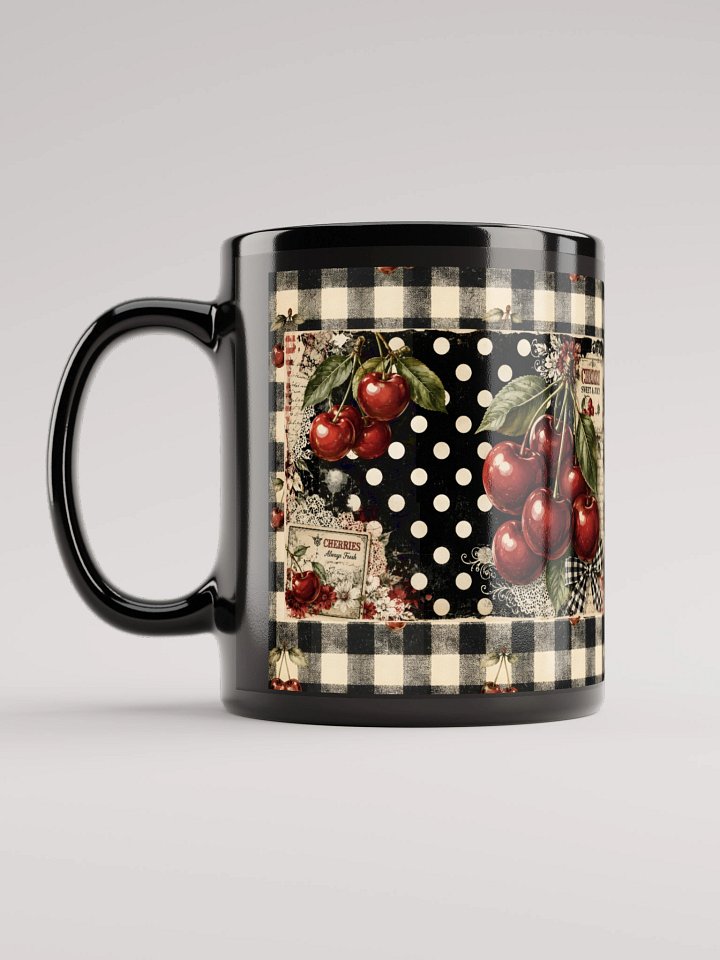 Chic Cherry - Vintage Cherry Check Mug product image (1)